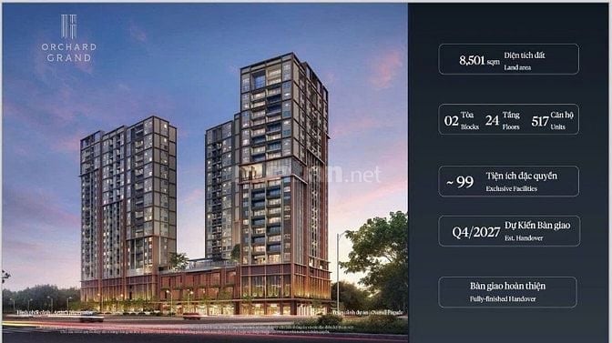 Orchard Grand Phân khu cao tầng cuối cùng của khu đô thị Sycamore 