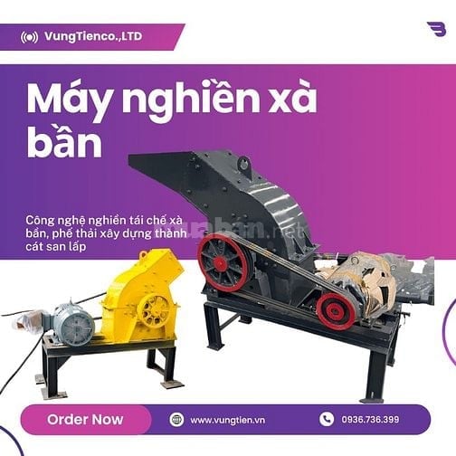 Máy xử lý xà bần , gạch ngói vỡ