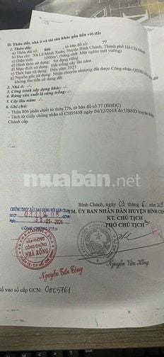 Bán Đất Kênh 10,Lê Minh Xuân,BChánh.Dtích:35mx30m=1000m2đất CLN 3.7tỷ