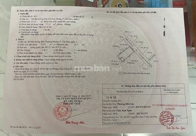 BÁN NHÀ ĐƯỜNG BẾN CHƯƠNG DƯƠNG QUẬN 1 - GIÁ TỐT, VỊ TRÍ TRUNG TÂM