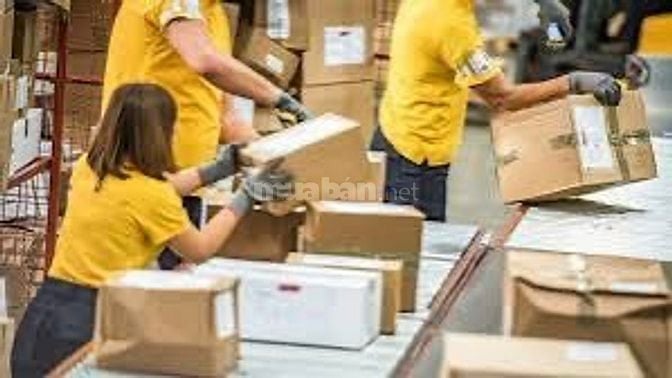 CẦN TUYỂN NV PHỤ KHO ĐÓNG GÓI  