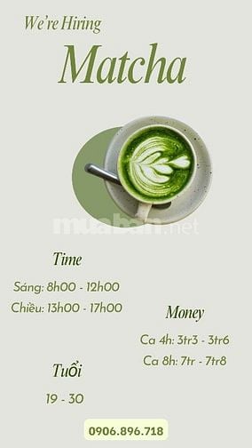 Việc làm part-time/ xoay ca cho SV tại Thủ Đức 