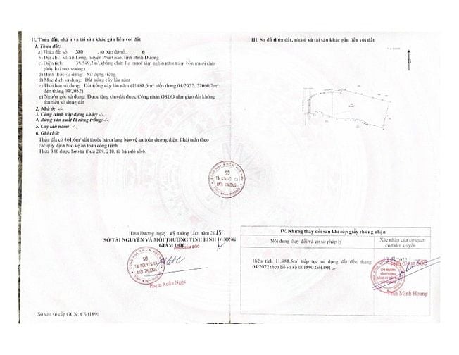 Cho thuê đất trống CLN tại Xã An Long, Tp. Hồ Chí Minh giá 20tr DT 4,5