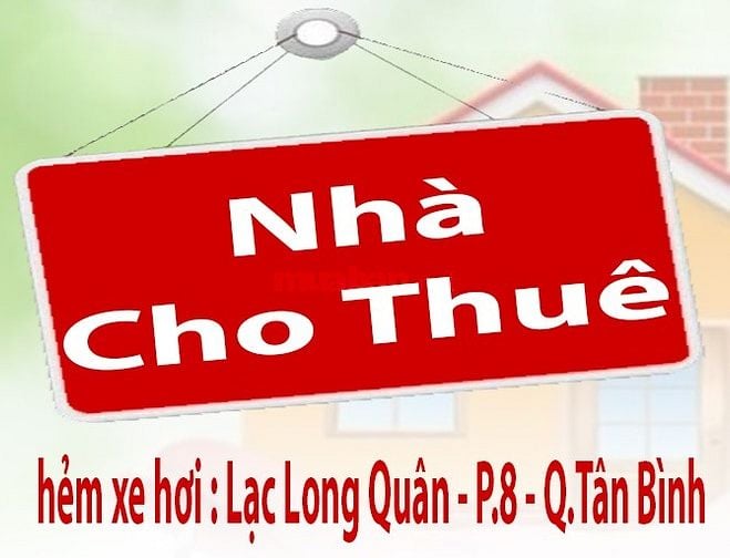 Cho Thuê Nhà : hẻm xe hơi Lạc Long Quân P.8 Q.Tân Bình - dt:4,5x7m