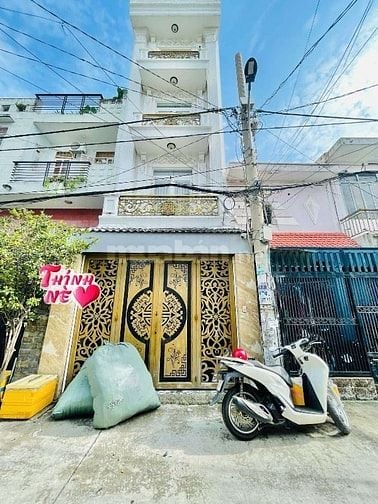 🏠BÁN NHÀ MỚI ĐẸP — 1 TRỆT 3 LẦU SÂN THƯỢNG — HẺM 6M THÔNG - GIÁP AEON