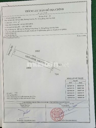 đất khu phố lộc khê,thị xã trảng bàng tây ninh.chính chủ 0902797534 