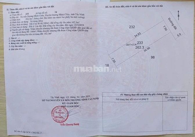 Chuyên bán đất các loại khu vực ở Tây Ninh từ 350 Triệu-950 Triệu