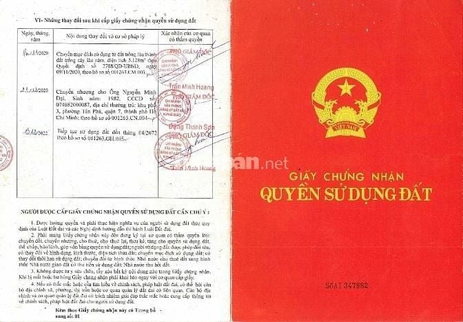 Cho thuê đất trống CLN tại Xã An Long, Tp. Hồ Chí Minh giá 20tr DT 4,5