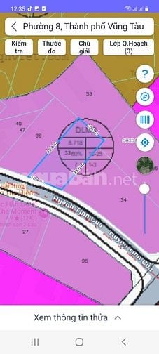 Bán khu DL nghỉ dương Phường 8 thành phố Vũng Tàu 838m2 (20x43m)m 