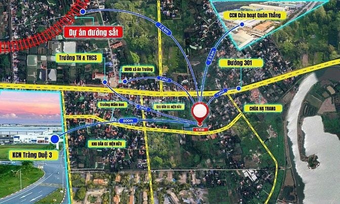 Đất gần cổng sau KCN Tràng Duệ 3 lớn nhất Hải Phòng
