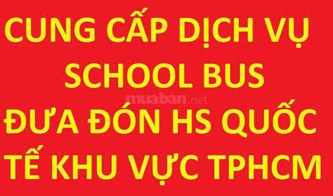 Cung cấp dịch vụ School Bus đưa, đón học sinh các trường Quốc tế TPHCM