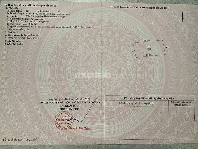 Bán đất mặt tiền đường xe tải 