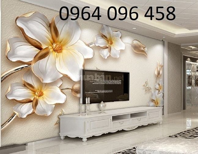 Tranh gạch 3d trang trí phòng khách đẹp sang trọng - SXX44