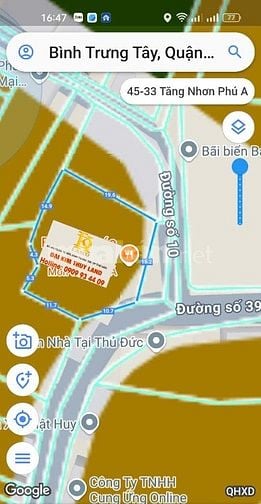 Đất thổ cư 435m2 Bình Trưng.TP.HCM 31 tỷ