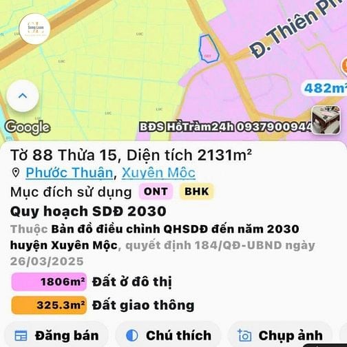 Bán Đất Chính Chủ - Bà Rịa Vũng Tàu