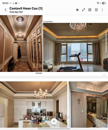 Bán căn hộ cao cấp CANTAVIL Hoàn Cầu tầng trên cao 154m2 chỉ 7,5 tỷ.