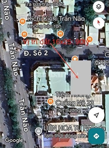 Bán Đất Cách MT Trần Não Một Nốt Nhạc Đường 2 An Khánh TP HCM