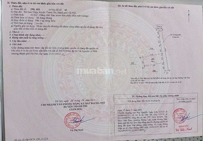 Chính Chủ Bán Nhà Ngõ 598 Ngọc Hồi - Gần BV Nội Tiết TW 37M2 -5.8 Tỷ