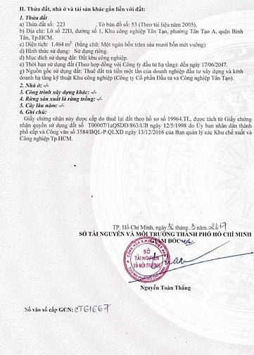 ✅ Đất 1464m2 KCN Tân Tạo, Bình Tân 