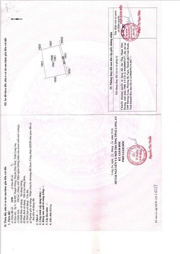 Bán đất 1061m2 full thổ cư Ấp 4, xã Mỹ Thạnh Đông, Đức Huệ Long an