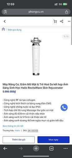 Máy massage nâng cơ mặt pass lại