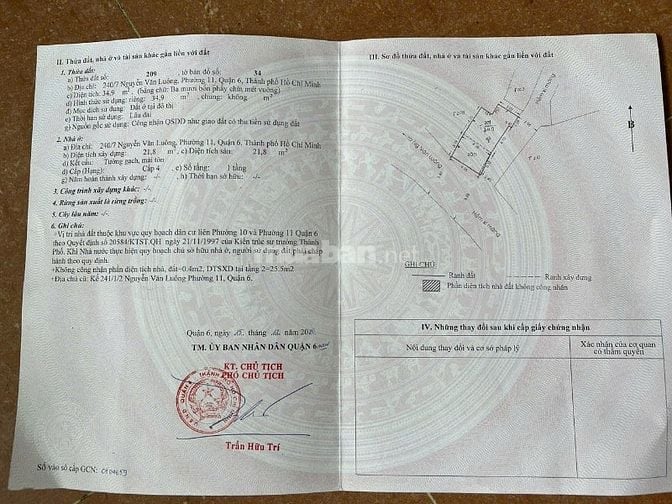 Nhà chính chủ góc MT Nguyễn Văn Luông Q6 - 4 tỷ 850