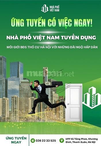 [HN] Bứt Phá Thu Nhập 6-9 Con Số Cùng Nghề Bất Động Sản – Tuyển Gấp 