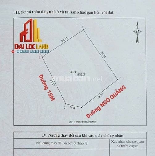  Lô GÓC 531,2m2 _ Siêu Kinh Doanh_ Đất Biển Cửa Lò _ đường NGÔ QUẢNG