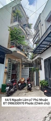 Nhà Phú Nhuận, Chính Chủ 29.9m2, 4PN, 3 lầu, 3VS