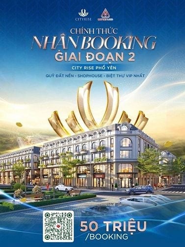 CHÍNH THỨC NHẬN BOOKING GIAI ĐOẠN 2 – CITY RISE PHỔ YÊN