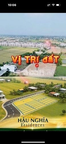 Cần bán gấp đất ngay thị trấn Hậu Nghĩa cách Vinhomes 300m xây dựng tự