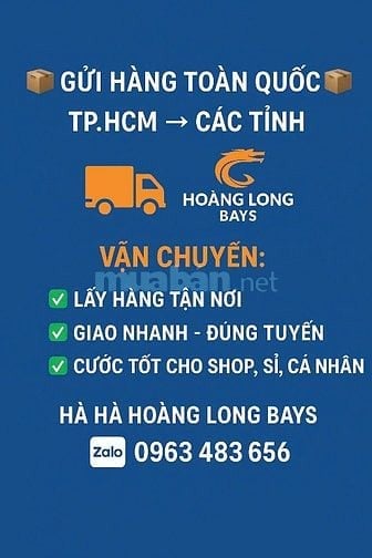 GỬI HÀNG ĐI TỈNH TOÀN QUỐC - LẤY HÀNG TẬN NƠI TẠI TP.HCM 