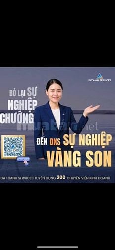 tuyển dụng 30 chuyên viên kinh doanh,lĩnh vực bất động sản