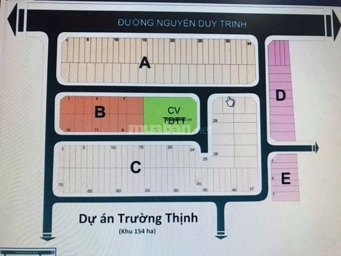 Bán đất dự án Trường Thịnh Phường Bình Trưng Đông Quận 2.