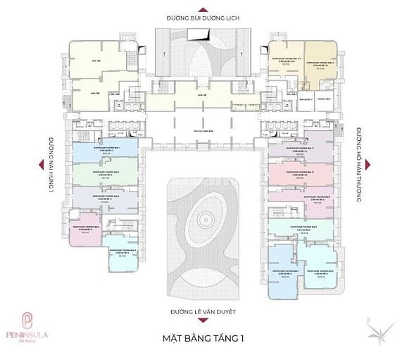 🔥Shophouse 2 mặt tiền sông Hàn, 104.5m², giá chỉ từ 7,6 tỷ - Peninsul