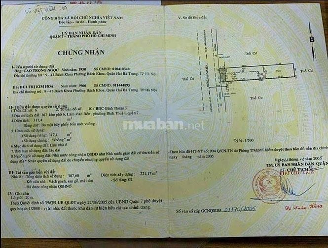 Mặt tiền Lâm Văn Bền Giá rẻ 8mx40m giá 35 Tỷ