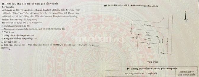 Bán lô góc 2 mặt tiền Hải Tiến-Thanh Hoá - đường 510B