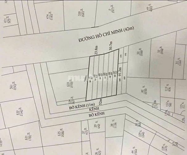 Bán 4100m2 full thổ cư MT đường Hồ Chí Minh xã Tân Phú Đức Hòa 18 tỷ