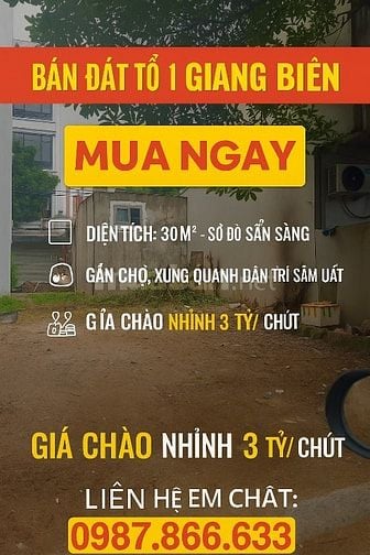 🚗 BÁN ĐẤT TỔ 1 GIANG BIÊN – Ô TÔ TẢI VÀO TẬN NƠI 📍