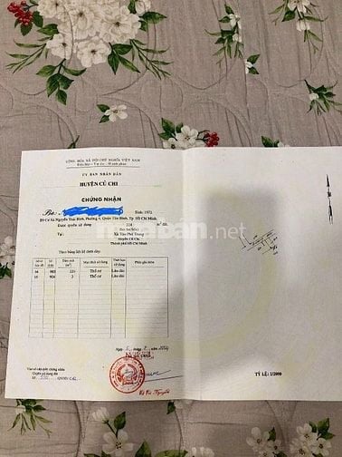 Bán lô đất mặt tiền đường 86(nhựa)xã Tân Phú Trung,Củ Chi,TPHCM