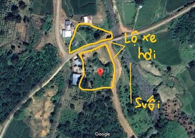 ĐẤT LÂM ĐỒNG, 2 MẶT TIỀN, CẠNH SUỐI, CHÍNH CHỦ