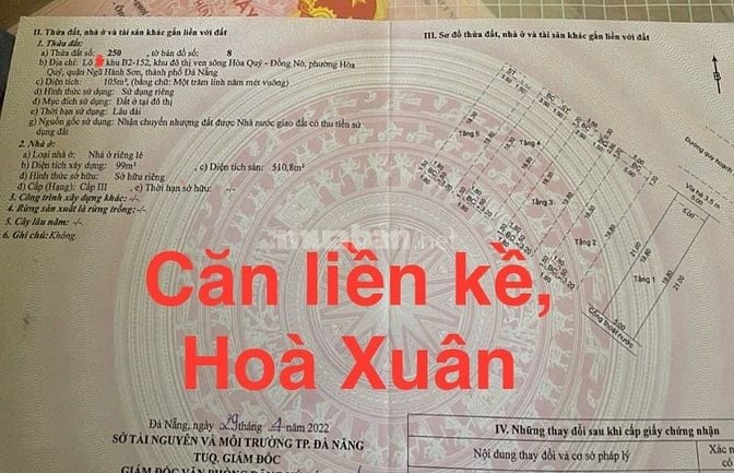 Bán nhà Shophouse 5 tầng,View Sông Hàn,N-Hòa Xuân,ĐNẵng,14,5 tỷ