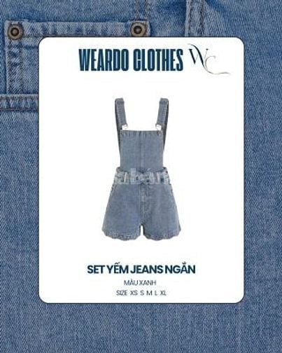 Set Yếm Jeans Ngắn – Năng Động, Cá Tính & Siêu Dễ Thương