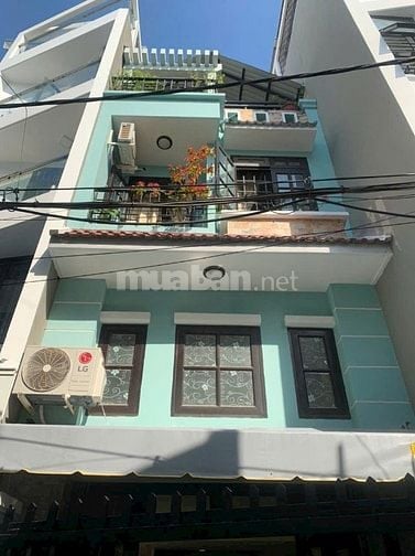 Nhà 4,3 x 12 nở hậu 5,3m đúc 1 trệt 2 lầu nguyễn thái sơn p5 gò vấp 
