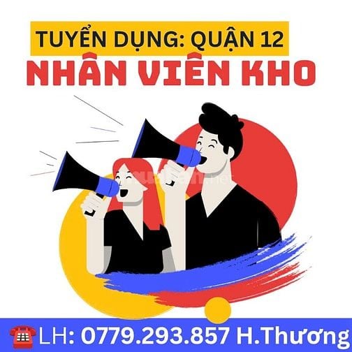 CẦN TUYỂN NHÂN VIÊN KHO LÀM QUẬN 12