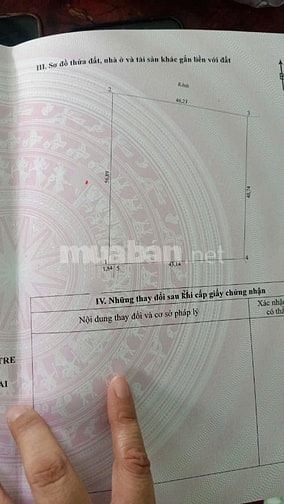 Bán đất vườn Thạnh Ngãi Mỏ Cày Bắc Bến Tre _ đất đẹp lắm chỉ 950tr 