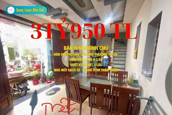 🏠 BÁN NHÀ HẺM ĐƯỜNG HẢI THƯỢNG LÃN ÔNG, QUẬN 5 