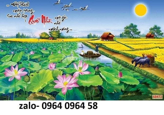Tranh gạch 3d ốp tường tranh phong cảnh - XCV6