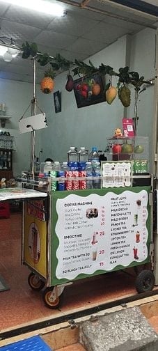 Bán 1 xe bán nước, inox ngang 1m