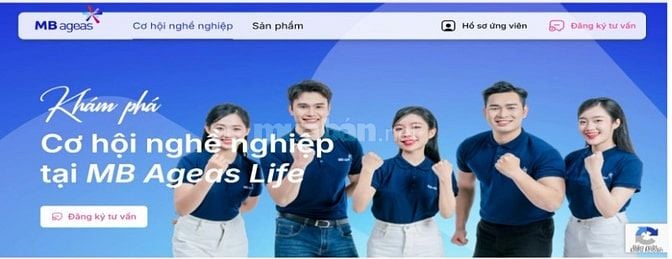 MB Ageas Life (Tập đoàn Quân Đội) tuyển dụng tư vấn bảo hiểm